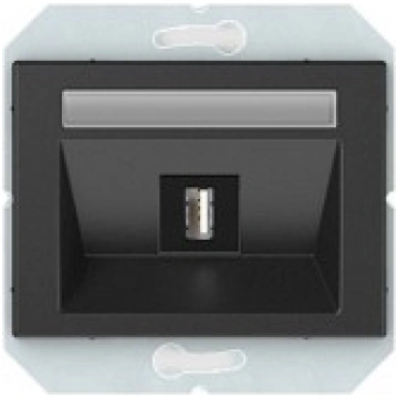 Rozete 1xUSB, antracīts IP20 XP500 Vilma 477910163