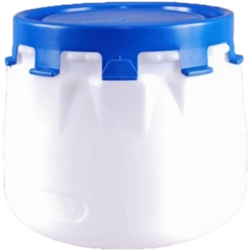 Plastmasas muca ar zilu vāku, 30 L