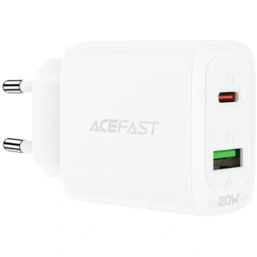 Acefast 20W USB-C un USB sienas lādētājs PPS PD QC