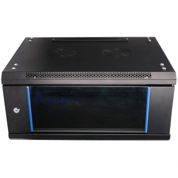 Extralink Rackmount cabinet 4U 600x450 Black wall 