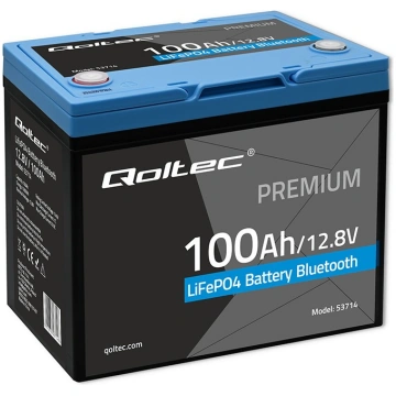 Qoltec LiFePO4 battery 12.8V 100Ah 1280Wh BMS | 53