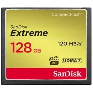 CompactFlash SanDisk CF Extreme 128GB 120MB/s Lasī