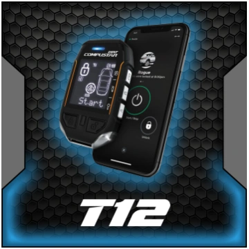 Compustar T12 2-Way LCD Remote Start with Drone, L