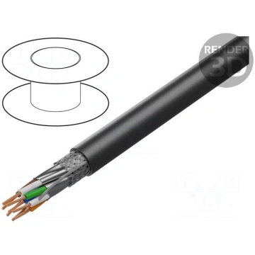 Wire | S/FTP | Cat 7 | 4x2x23AWG | OFC | wire | PE