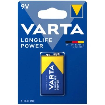 VARTA Longlife Power Alkaline Battery 9V (1,5V) B1