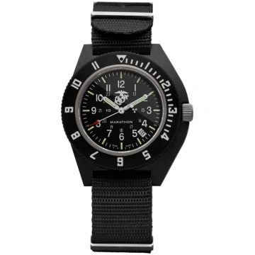 Maratona pulksteņa 41 mm oficiālais USMC Black Pil