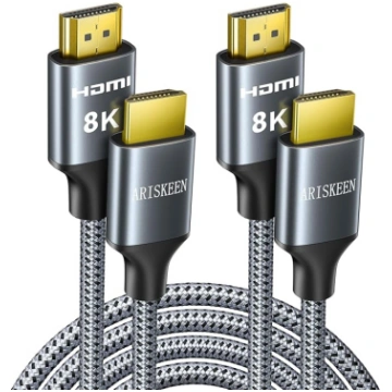 ARISKEEN 8K HDMI 2.1 kabelis, 1 m, 48 Gbps ātrgait