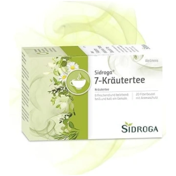 Sidroga Wellness 7 zāļu tējas filtrēšanas maisiņi,