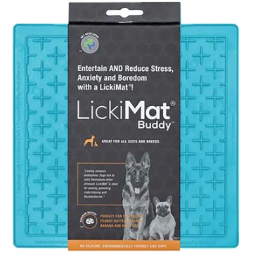 LICKIMAT - Dog lick mat Buddy Light Blue 20X20Cm -