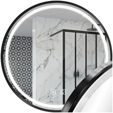 LED sienas spogulis 80cm MMJ Black Rea