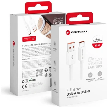 Cable USB A to USB C Forcell F-Energy QC4.0 3A 66W
