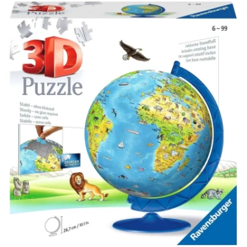Puzzle 3D Globus in English 180 ElementalW 4005556