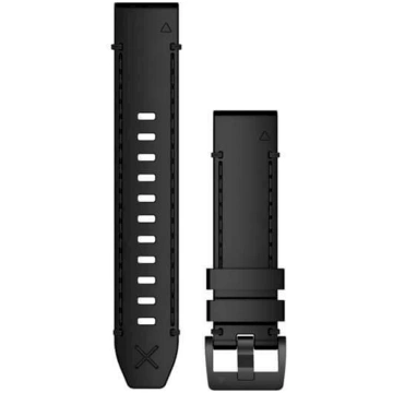 Acc, MARQ, QuickFit 22m, Black Leather Strap Garmi