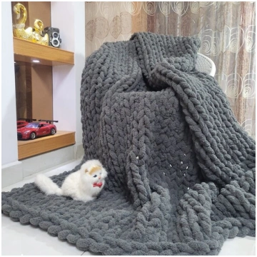 1 gabals Chunky Chenille Rokām-Adīts Plediņš, Mūsd