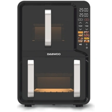 Daewoo DAF 2X1100 UDB Dual Hot Air Fryer, 1400 W +