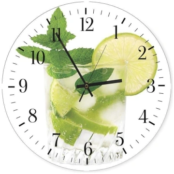 Dekoratīvais sienas pulkstenis Mohito - 40x40 cm
