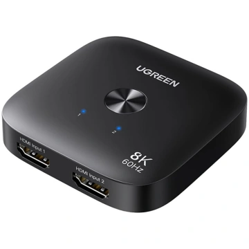 HDMI 2-in-1 8K 60 Hz Ultra HD slēdzis - melns UGRE