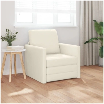 Dīvāns-gulta VidaXL modelis 4106620, krēmkrāsains 
