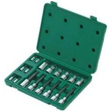 1/4" + 1/2" Dr. Bit socket set (TORX) 18pcs