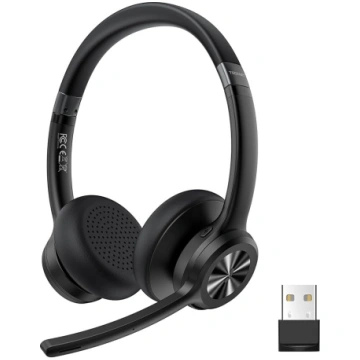 TECKNET V5.2 Bluetooth austiņas ar mikrofonu un US