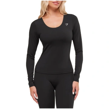 Twist Back tops ar garām piedurknēm-M gymshark