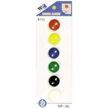 Argo Klips magnetyczny WF-20 6szt. mix kolorow 607