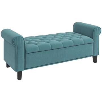 Soliņš ar uzglabāšanas kasti 126 cm, zaļš HOMCOM