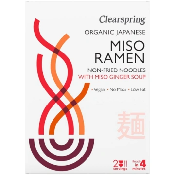 Japāņu nūdeļu zupa MISO RAMEN ar ingvera buljonu,