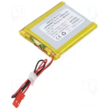 Akumulators Li-pol, 3.7V/1400mAh, konn+sock2.54*2p
