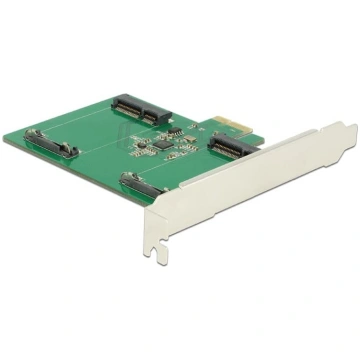 Delock PCI Express x1 Card > 2 x internal mSATA | 