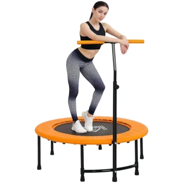 Homcom 101,6 cm fitnesa batuts ar regulējamu roktu