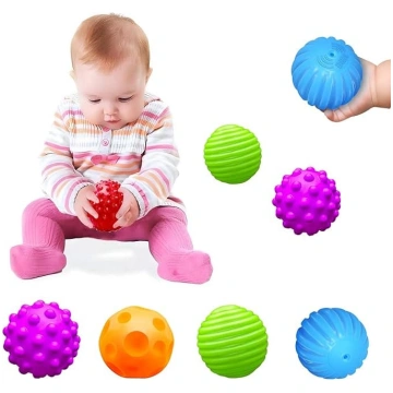 Montessori rotaļlietas zīdaiņiem 3 mēneši+, bumbiņ