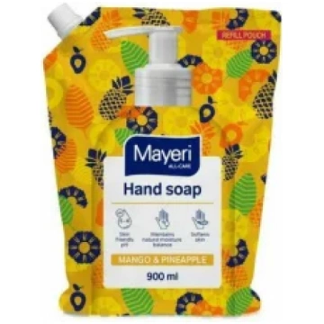 Šķidrās krēmveida ziepes MAYERI All-Care Mango un 