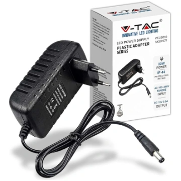 V-TAC barošanas adapteris 12 V 30 W 2,5 A kamerām,