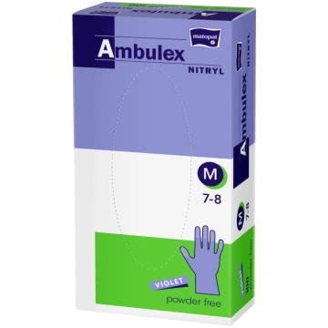 Cimdi Matopat Ambulex Nytril, bez talka, M, 100 ga