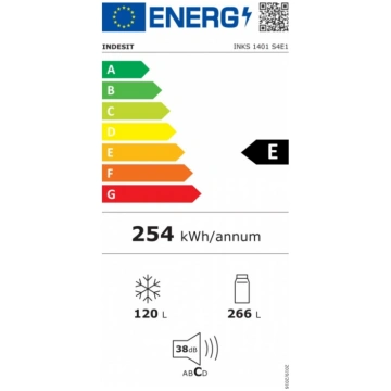 INDESIT Refrigerator | INKS 1401 S4E1 | Energy eff