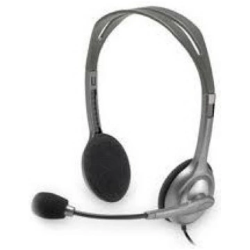 Logitech LGT-H110 Stereo headset Black, Silver