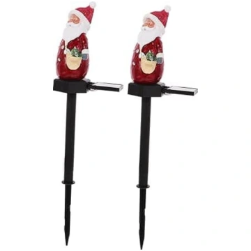 POPETPOP Pack of 2 Solar Powered Christmas Garden 