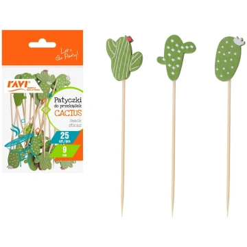Dekoratīvi uzkodu kociņi Simple Solution CACTUS, 2