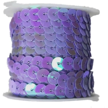 5M Sequin lentes 6 mm plata elastīga Sequin Trim S