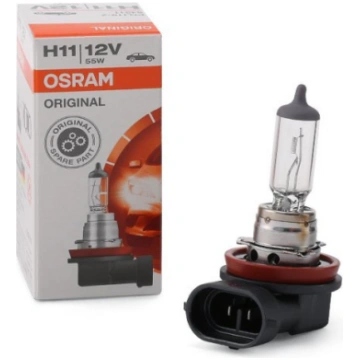 H11 OSRAM Original auto spuldze raž. Vācija 12V 55
