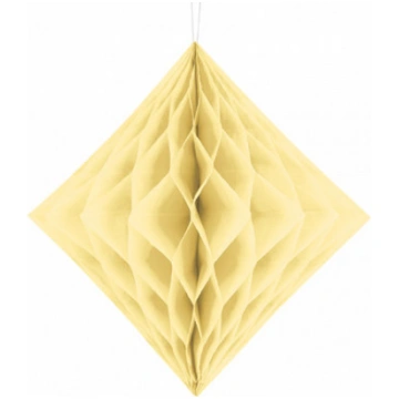 Papīra dimants, smilškrāsas, 30 cm PartyDeco DH30-