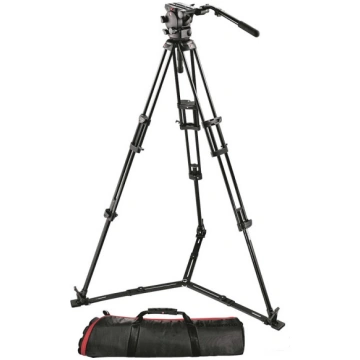 Profesionāls Manfrotto statīvs ar fluid video galv