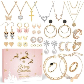 PIIDUOO Adventskalender Schmuck 2024 Frauen Weihna