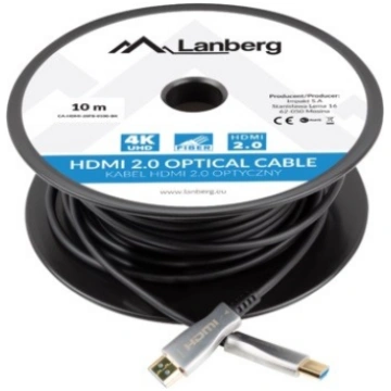 LANBERG CA-HDMI-20FB-0100-BK 10m HDMI Cable, Black