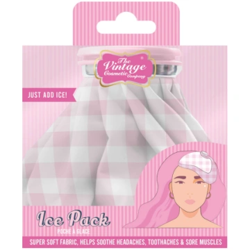 THE VINTAGE COSMETIC Pink Gingham Ice Pack