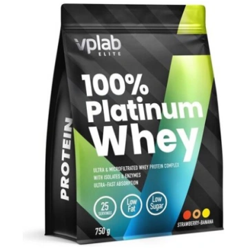 Uztura bagātinātājs VPLAB Platinum Whey Strawberry