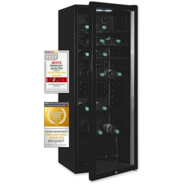 Exquisit stikla durvju ledusskapis GKS240-GT-160C