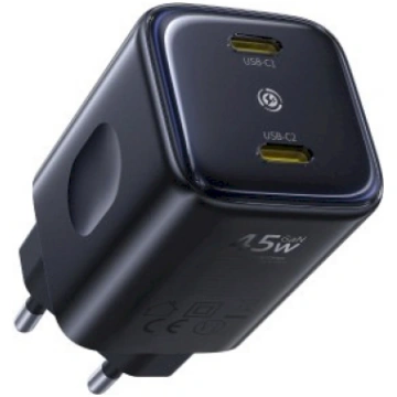 Baseus PicoGo AN13 2x USB-C Tīkla Lādētājs 45W | E