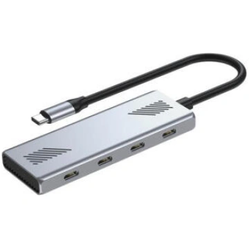 Gembird Centrālmezgls Gembird 4-port Type-C hub 4x